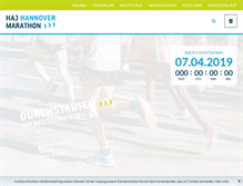 Tablet Screenshot of marathon-hannover.de